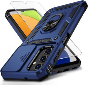 Samsung A03S Case w/Lens Cover & Holder