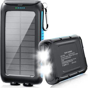 Solar Charger 49800mAh 15W Fast Charge Waterproof Power Bank