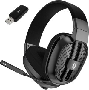 Jeecoo 2.4GHz/Bluetooth 5.3 Gaming Headset, 50Hr Battery