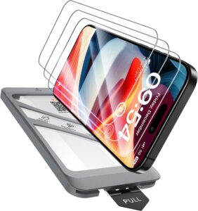 TAURI 4-in-1 iPhone 15 Screen Protector