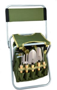 10-Piece Garden Set with Seat & Tote