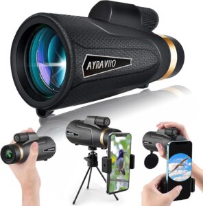 12x60 Monocular Telescope with Tripod & Phone Holder