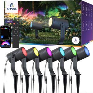 36W RGBCW Smart Landscape Lights 6 Pack