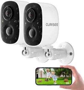 Wireless 2K Outdoor Security Camera 2-Pack