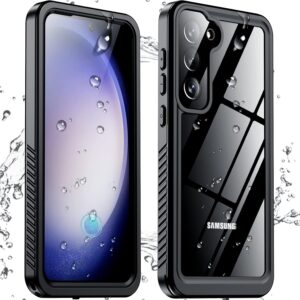 Samsung S23 Waterproof Shockproof Case IP68 Black/Clear
