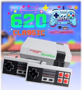 Retro Mini Console w/ 620 Games, AV, 2 Controllers