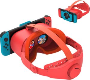 Upgraded VR Headset for Switch OLED (Orange&Blue)