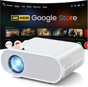 HOMPOW 4K WiFi Bluetooth Netflix Projector