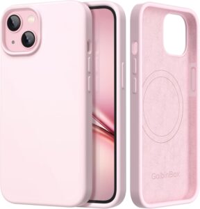 GolbinBox MagSafe Case for iPhone 15, Chalk Pink