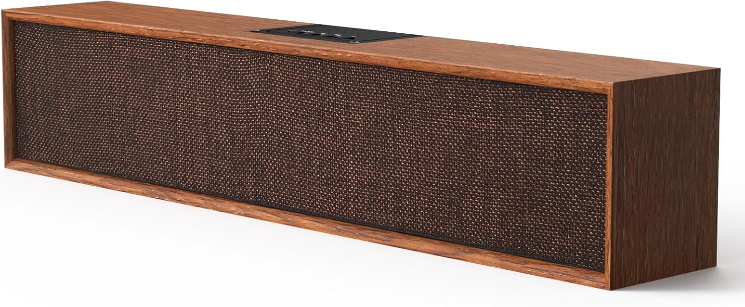 Wooden Bluetooth 5.3 PC Sound Bar