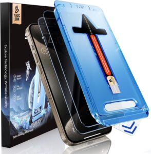 MAGIC JOHN 2 Pack iPhone 15 Pro Max Privacy Glass