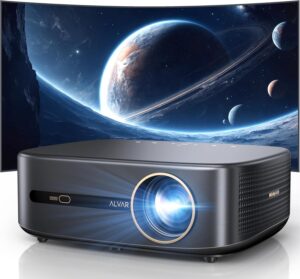 Alvar 4K WiFi 6 Projector, 30W Speakers, Netflix, Dolby