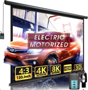 Aoxun 120" Motorized Projector Screen w/Remote