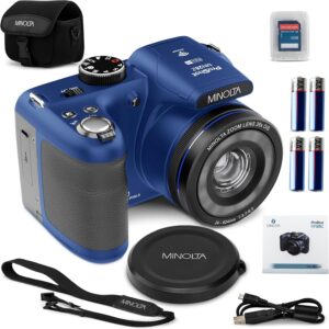 Minolta ProShot 20MP, 26x Zoom, WiFi, 32GB Blue
