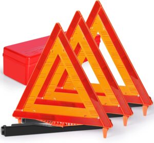 DOT Warning Triangles with Case