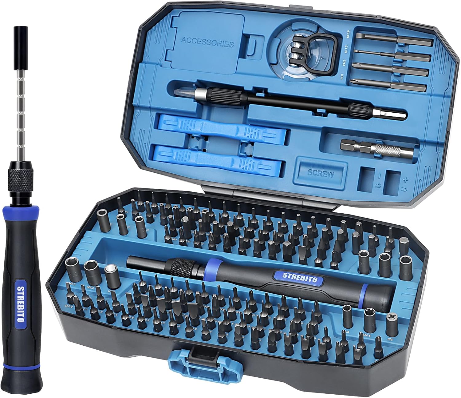 STREBITO 153-in-1 Precision Screwdriver Set