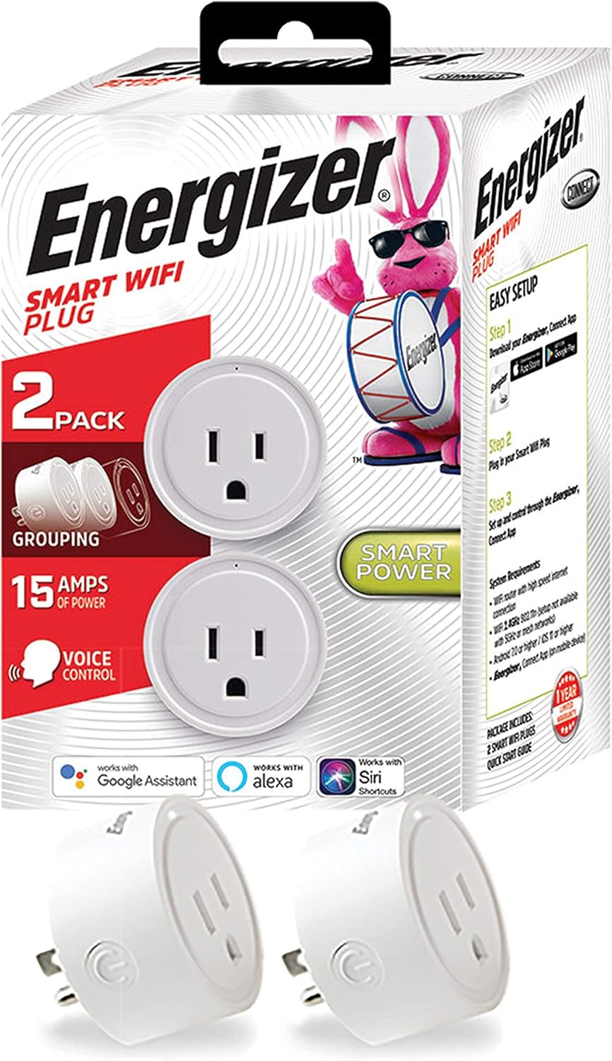 Energizer Connect Smart WiFi Plug 2 Pack