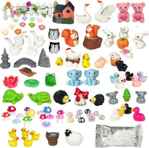 Mini Resin Animals Terrarium Decor