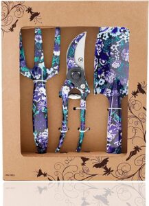 FLORA GUARD 3pc Garden Tool Set (Purple&Blue)