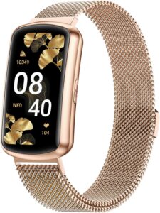 24/7 HR & BP Smartwatch w/ SpO2, 120+ Sports, Sleep Track" (58 chars)