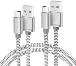 Basesailor USB-C Cable 6.6ft 2Pack for iPhone iPad Samsung Pixel
