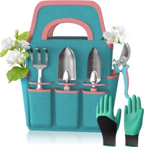 6pc Aluminum Garden Tool Set w/Bag