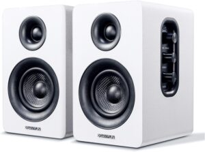 SW208 3" BT 5.0 Bookshelf Speakers 60W (Pair, White)