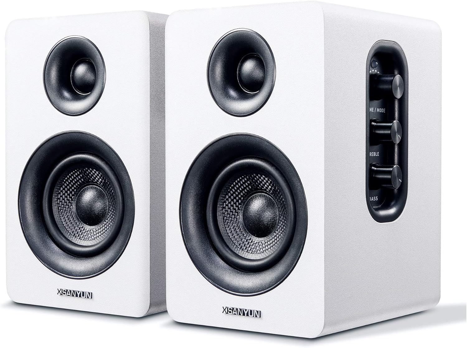 SW208 3" BT 5.0 Bookshelf Speakers 60W (Pair, White)