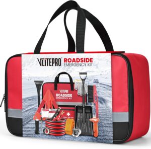 Roadside Emergency Car Kit with Jumper Cables & Tools