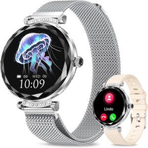 1.19" AMOLED Women's Smartwatch, 120+ Sports, IP68, Health Tracker