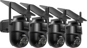 GALAYOU 2K Outdoor Wireless 360 PTZ Cam, Solar, Alexa
