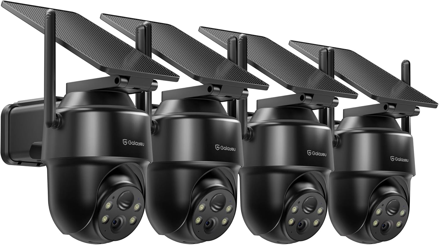GALAYOU 2K Outdoor Wireless 360 PTZ Cam, Solar, Alexa