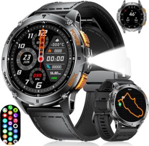 GPS Smartwatch: 530mAh, Calls, Health Monitor