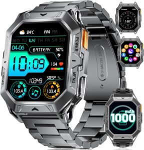 LIGE Military Smartwatch: 100-Day Battery, AMOLED, AI Voice