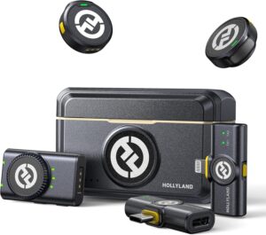 Hollyland Lark M2 Wireless Lav Mic, 48KHz, 1000ft, 30H