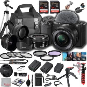 Sony ZV-E10 Kit w/16-50mm Lens & 43+ Accessories