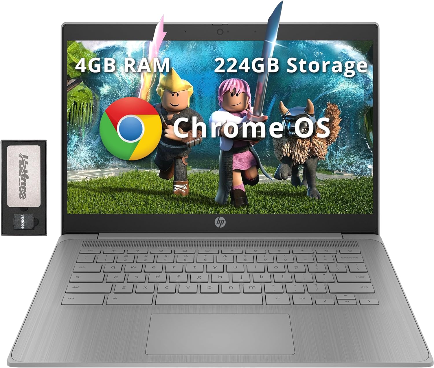 HP Chromebook 14" 4GB 224GB Gray