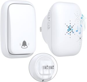 US Plug Wireless Doorbell No Battery