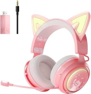 SOMIC GS510 Pro Pink Wireless Gaming Headset