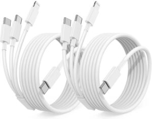 6ft 3-in-1 Fast Charging Cable for iPhone/Samsung