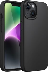 JETech iPhone 14 Silicone Case, Black