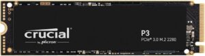 Crucial P3 500GB NVMe SSD