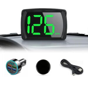 HUD GPS Speedometer QC3.0 Fast Charger