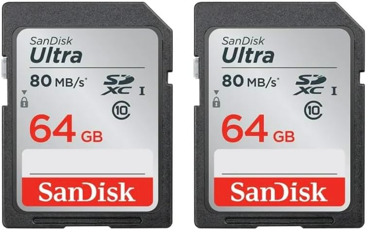 SanDisk Ultra 64GB 2pk SDXC Card