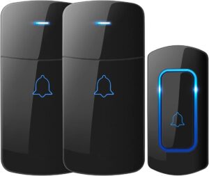 AVANTEK Wireless Doorbell D-3C, 52 Melodies, 2 Receivers