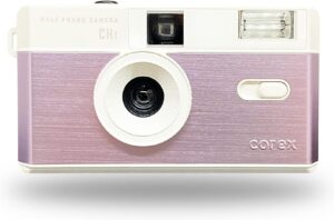 Corex CH1 Half Frame Camera, Pink, w/ Filters