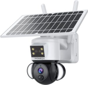 INQMEGA Solar Security Camera 3MP 360°