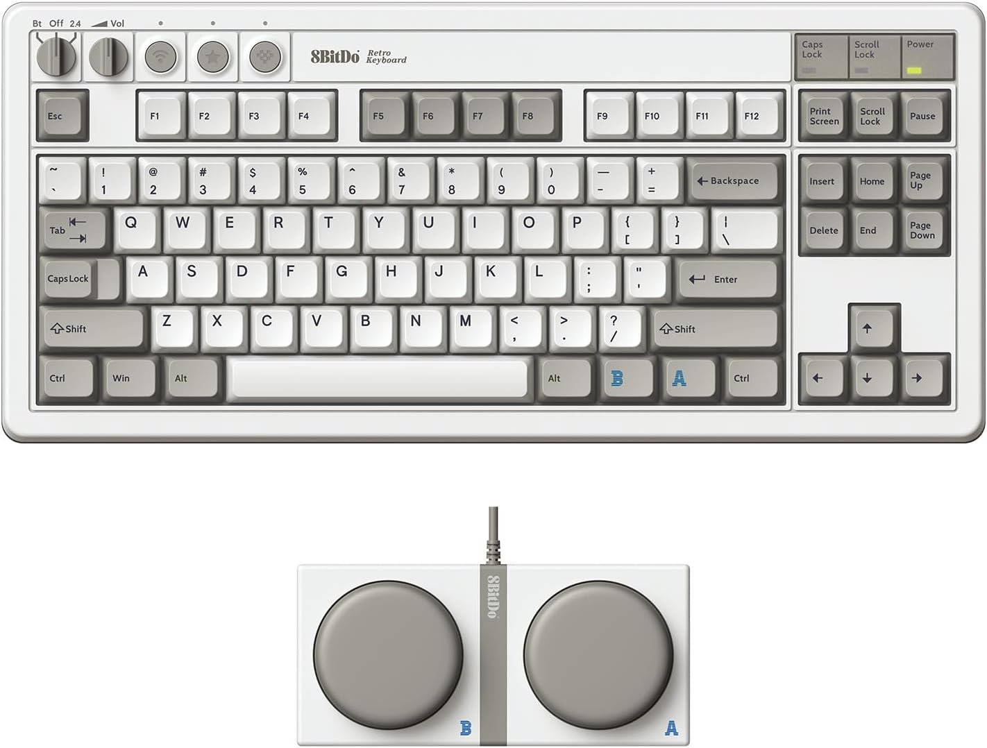 8BitDo Retro Mechanical Keyboard, 87 Key