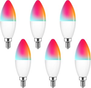 Smart Color Bulbs, Alexa/Google, 6PCS