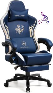 GTPLAYER Gaming Chair w/ Bluetooth Speakers